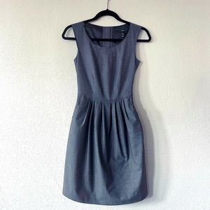 Dark gray scoop neck pencil dress size small from H&M